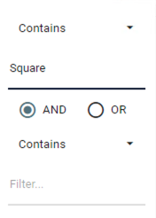 Use and or filters to add additional filter criteria.